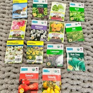 14 Mix Bags Of Seeds Flowers, Vegetables, & Herbs BRAND NEW with BONUS seeds